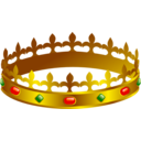 download Crown clipart image with 0 hue color
