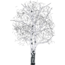 download Leafless Birch clipart image with 180 hue color