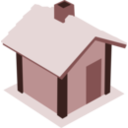 download Simple House clipart image with 0 hue color