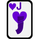 download Jack Of Hearts clipart image with 270 hue color