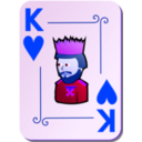 download Ornamental Deck King Of Hearts clipart image with 225 hue color