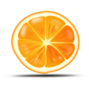 download Orange Slice clipart image with 0 hue color