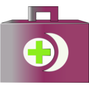 download First Aid Bag Icon clipart image with 90 hue color