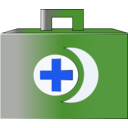 download First Aid Bag Icon clipart image with 225 hue color