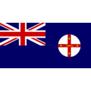 download Flag Of New South Wales Australia clipart image with 0 hue color