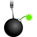 download Fork Bomb clipart image with 45 hue color
