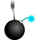 download Fork Bomb clipart image with 135 hue color