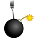 download Fork Bomb clipart image with 0 hue color
