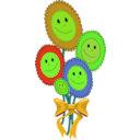 download Happy Sun Flowers clipart image with 45 hue color