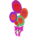 download Happy Sun Flowers clipart image with 315 hue color