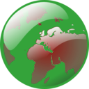 download Earth Globe clipart image with 270 hue color