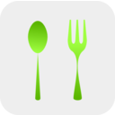 download Spoon And Fork clipart image with 90 hue color