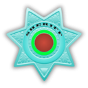 download Sheriff Star clipart image with 135 hue color