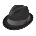 download Trilby Hat clipart image with 0 hue color