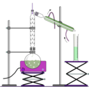 download Fractional Distillation clipart image with 270 hue color