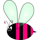 download Bee clipart image with 270 hue color