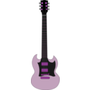 download Gibson Sg clipart image with 270 hue color