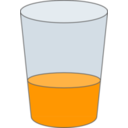 download Oranje Juice Glass Svg clipart image with 0 hue color