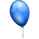 download Balloon Blue Aj clipart image with 0 hue color
