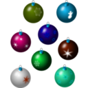 download Christmass Bulbs clipart image with 135 hue color