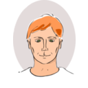 download Drawing Of Mans Head clipart image with 0 hue color