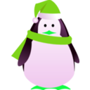 download Christmas Penguin clipart image with 90 hue color