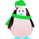 download Christmas Penguin clipart image with 135 hue color