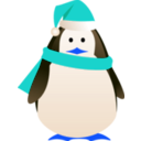 download Christmas Penguin clipart image with 180 hue color