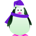 download Christmas Penguin clipart image with 270 hue color