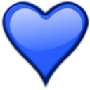 download Heart Gloss 3 clipart image with 225 hue color
