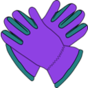 download Gloves clipart image with 270 hue color
