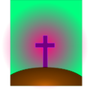 download Cross clipart image with 270 hue color