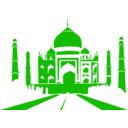download Taj Mahal clipart image with 270 hue color