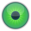 download Green Eye clipart image with 45 hue color