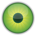 download Green Eye clipart image with 0 hue color