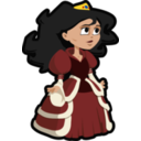 download Princess clipart image with 0 hue color