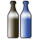 download Drunken Wine Bottles clipart image with 180 hue color