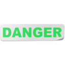 download Danger Label clipart image with 135 hue color