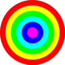 Rainbow Circle Target 6 Color