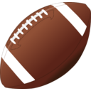 download Football clipart image with 0 hue color