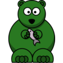download Cartoon Bear clipart image with 90 hue color