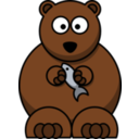 download Cartoon Bear clipart image with 0 hue color