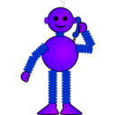 download Robot Called clipart image with 225 hue color