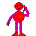 download Robot Called clipart image with 315 hue color