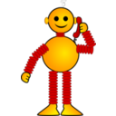 download Robot Called clipart image with 0 hue color
