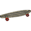 download Skateboard clipart image with 0 hue color
