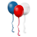 download 4th July Balloons clipart image with 0 hue color