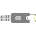 download Ethernet Plug Network Straight Connector Rj 45 Lan clipart image with 45 hue color