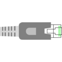 download Ethernet Plug Network Straight Connector Rj 45 Lan clipart image with 90 hue color