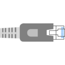 download Ethernet Plug Network Straight Connector Rj 45 Lan clipart image with 180 hue color